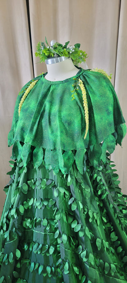 XL Forest Goddess Leafy Gown