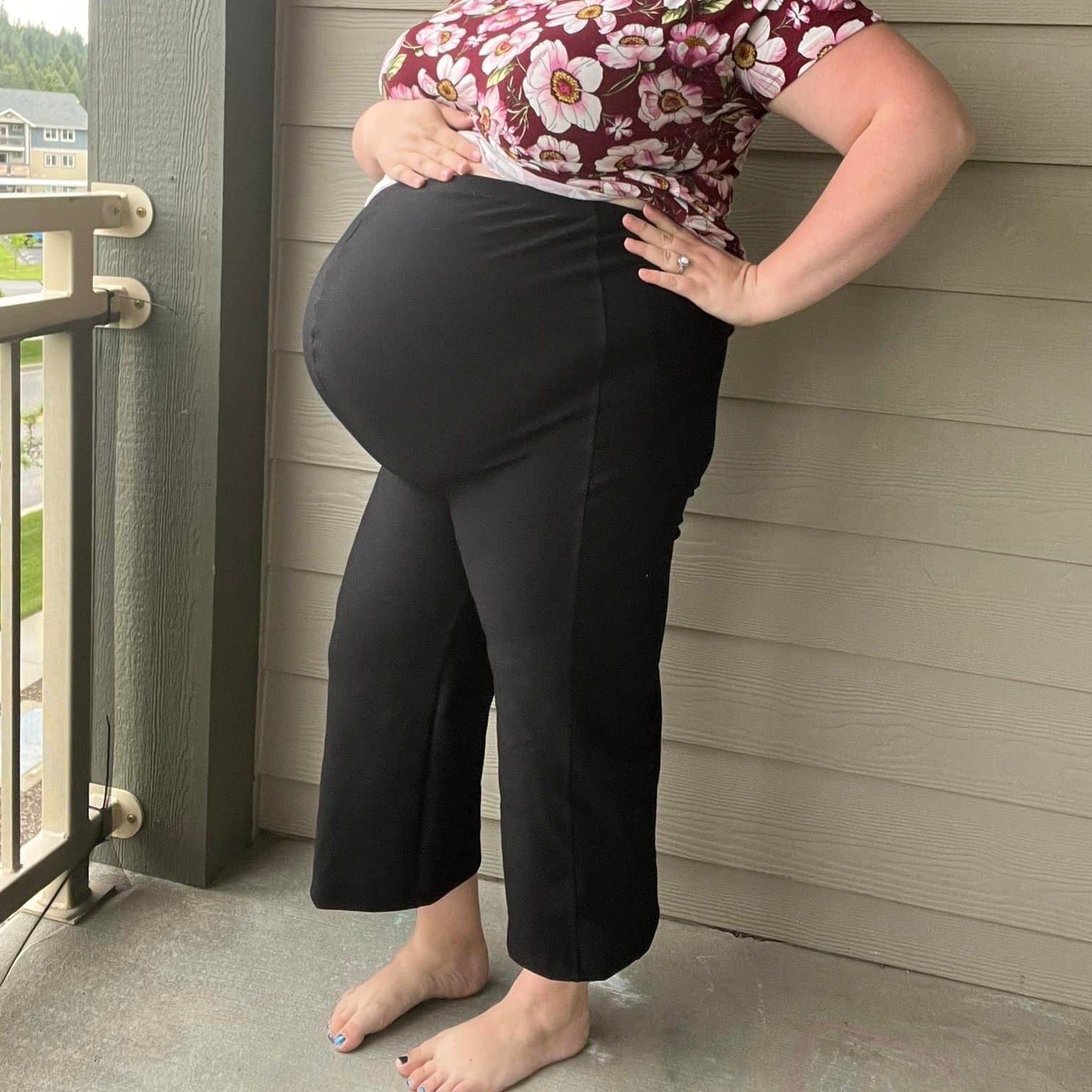 Bump Hugger Maternity Pants Digital Sewing Pattern – Yawning Mama