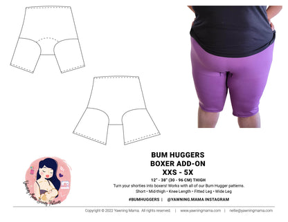 BOXER Add-on for Bum Huggers Shorties