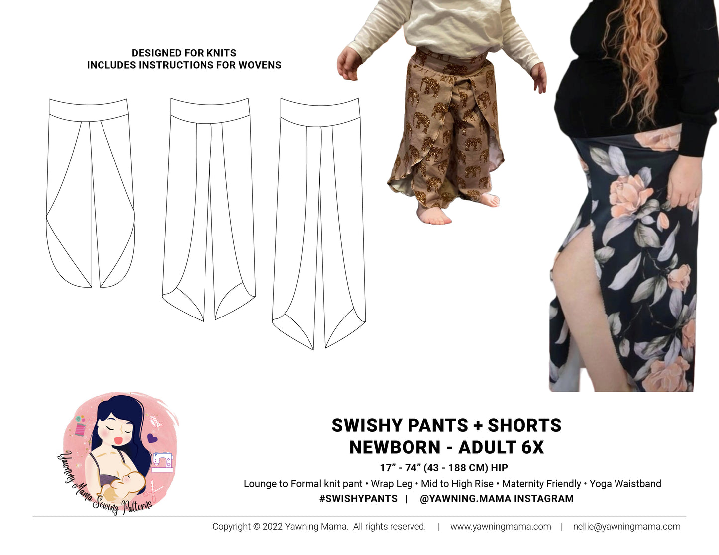 Swishy Pants + Shorts
